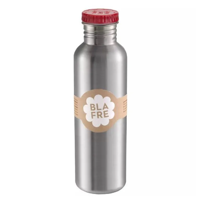 Stålflaske 750 ml rød