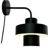 Stoke vegglampe 29 cm svart