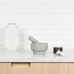 Stone morter 13 cm grå