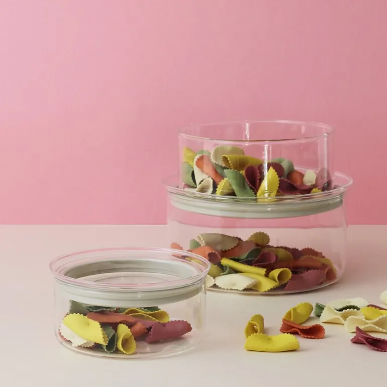 STORE-IT oppbevaringsglass 1,2L lys grå