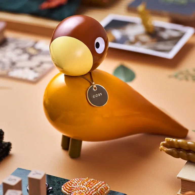 Story Bird sangfugl Cosy 15,5 cm oransje