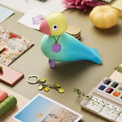 Story Bird sangfugl Joy 15,5 cm aqua