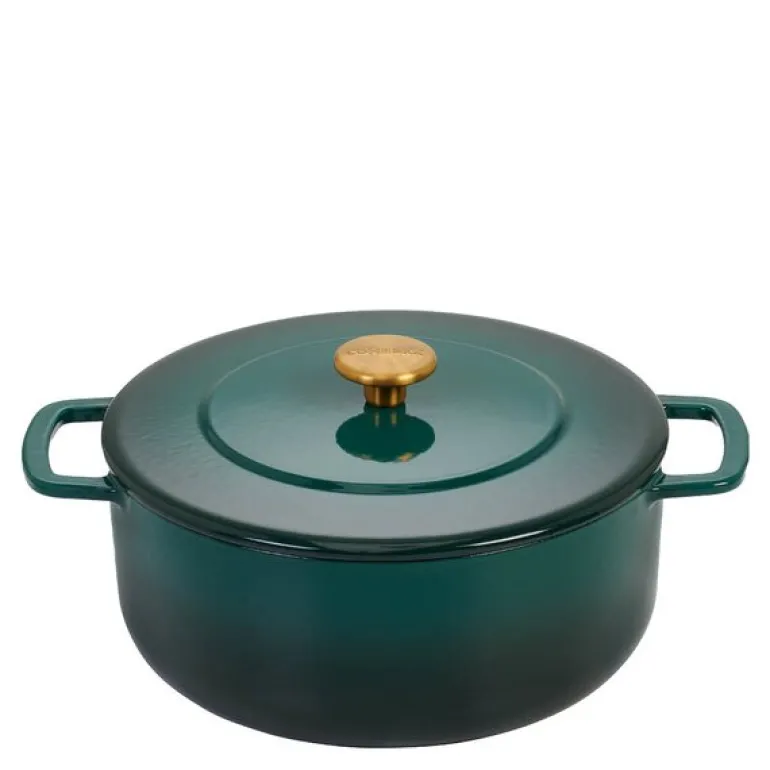Støpejernsgryte 28 cm 5,3L holly green