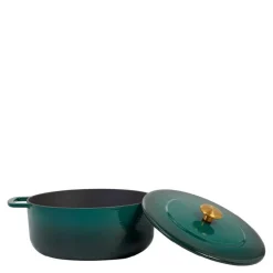 Støpejernsgryte 28 cm 5,3L holly green