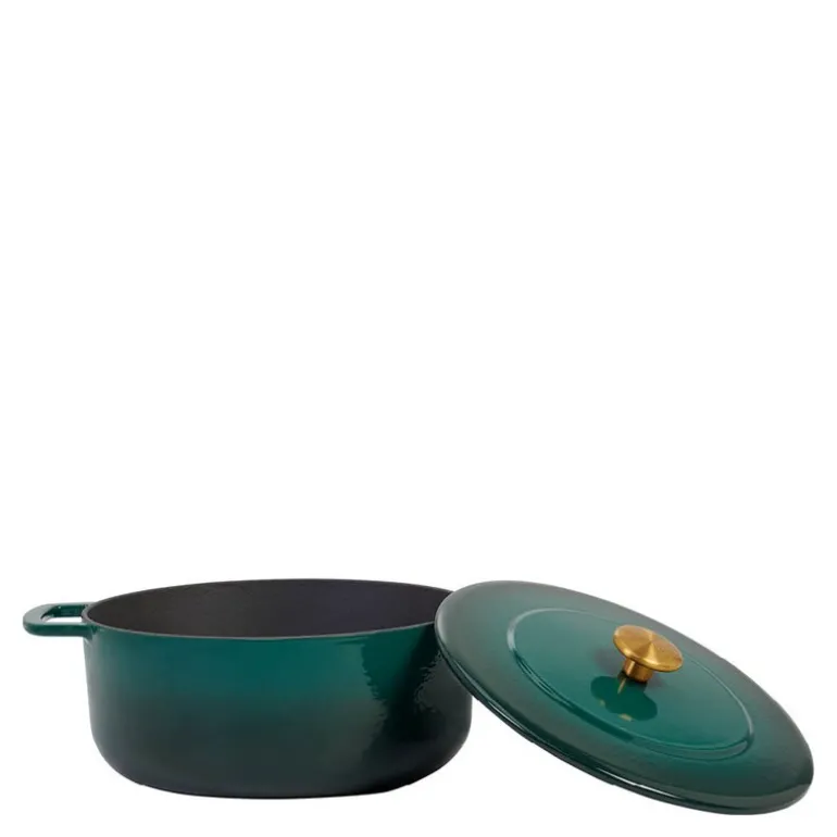 Støpejernsgryte 28 cm 5,3L holly green
