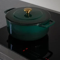Støpejernsgryte 28 cm 5,3L holly green