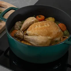 Støpejernsgryte 28 cm 5,3L holly green