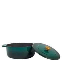Støpejernsgryte 24 cm 3,8L holly green