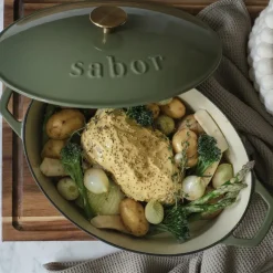 Støpejernsgryte 5,7 L forever olive