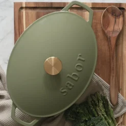 Støpejernsgryte 5,7 L forever olive