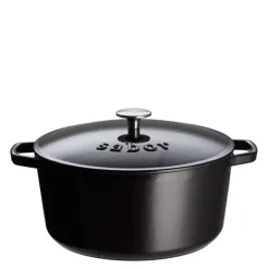 Støpejernsgryte 4,4L svart