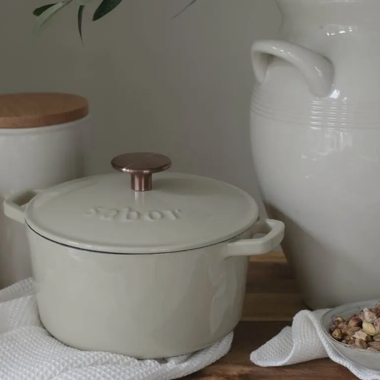 Støpejernsgryte 2L warm grey