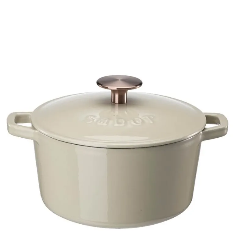 Støpejernsgryte 2L warm grey