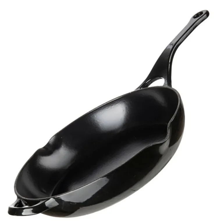 Støpejernspanne 26 cm svart