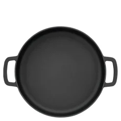 Støpejernspanne emaljert 28 cm svart