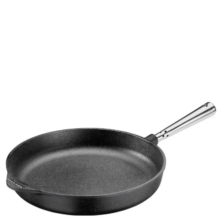 Støpejernspanne rett kant 28 cm
