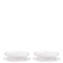 Stretch top 8,5 cm hvit 2 stk