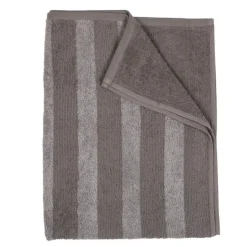 Stripe badehåndkle 70x140 cm grå