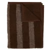 Stripe badehåndkle 70x140 cm kaffe