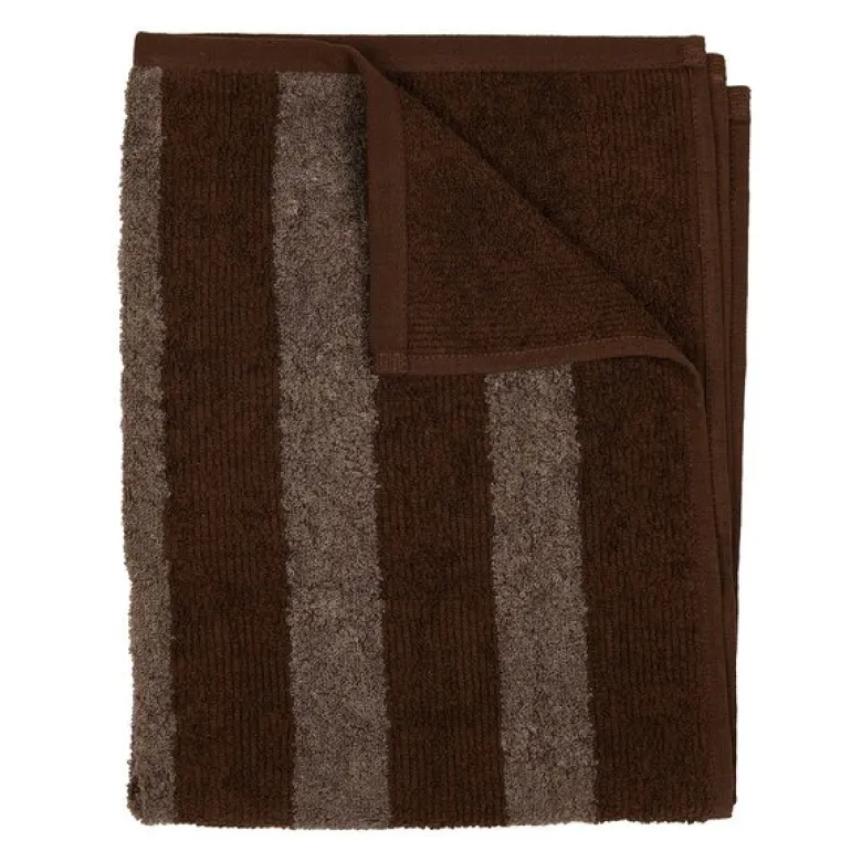 Stripe badehåndkle 70x140 cm kaffe