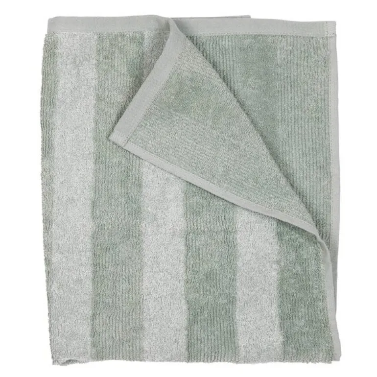 Stripe badehåndkle 70x140 cm lysegrønn