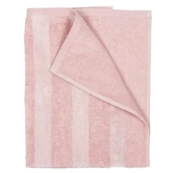 Stripe håndkle 50x70 cm lys rosa