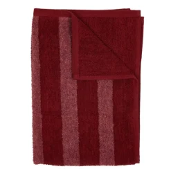 Stripe håndkle 50x70 cm rød