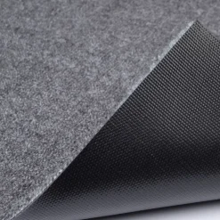 Stripes horisontal gulvmatte 120x67 cm dijon/grey