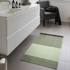 Stripes horisontal gulvmatte 120x67 cm green