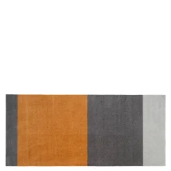 Stripes horisontal gulvmatte 200x90 cm dijon/grey