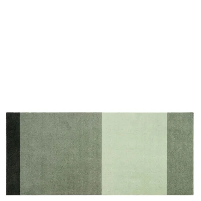 Stripes horisontal gulvmatte 200x90 cm green
