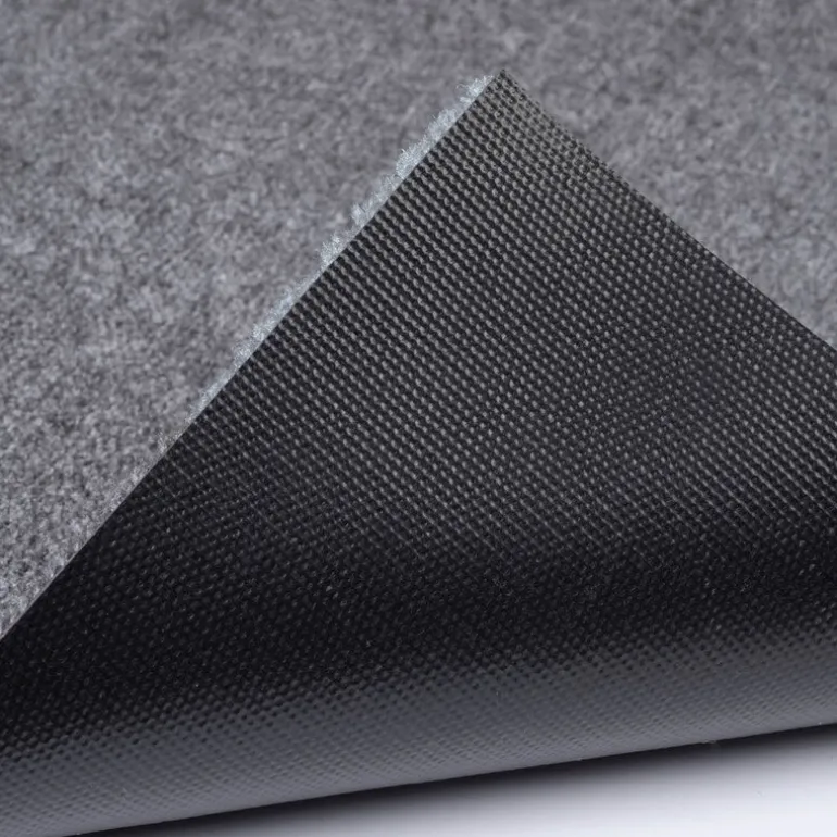 Stripes horisontal gulvmatte 130x90 cm dijon/grey