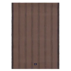 Stripete løpere i bomull 250x50 cm brun/svart