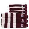 Stripet frottéhåndkle 70x130 cm fig/snow white