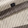Stripet løper ribbed 50x250 cm mørkgrå/hvit