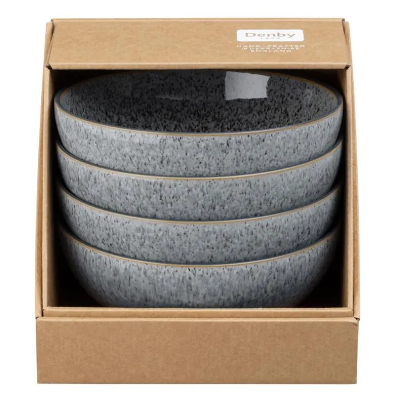Studio skål 17 cm 4 stk grå