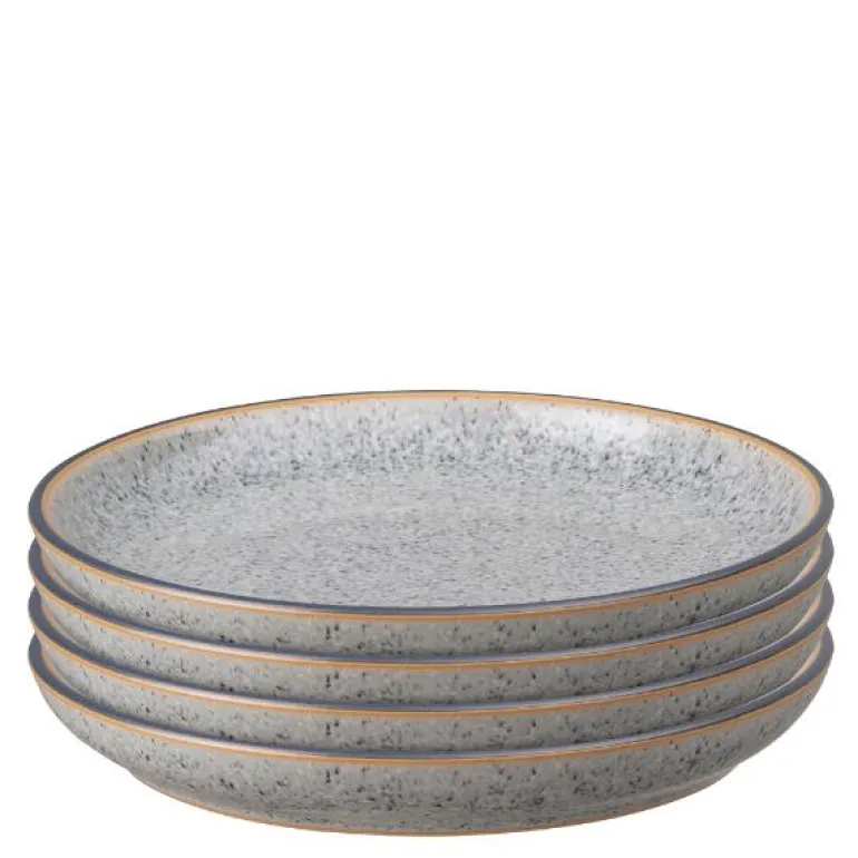 Studio tallerken 17 cm 4 stk grå