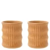 Styles krus m/ riflet mønster 30 cl 2 stk amber