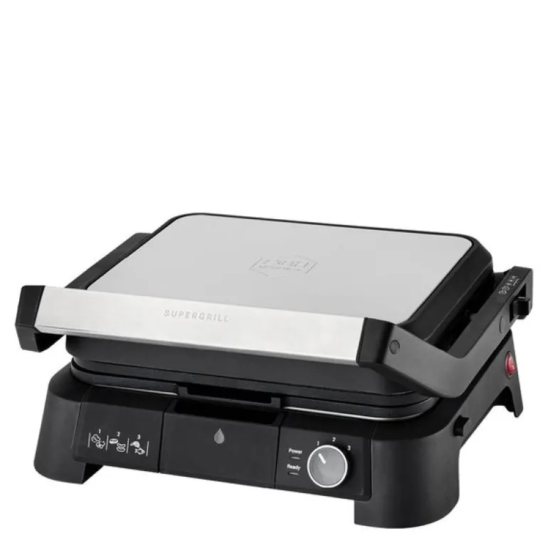 SuperGrill grill 3-i-1 2000 W rustfritt stål
