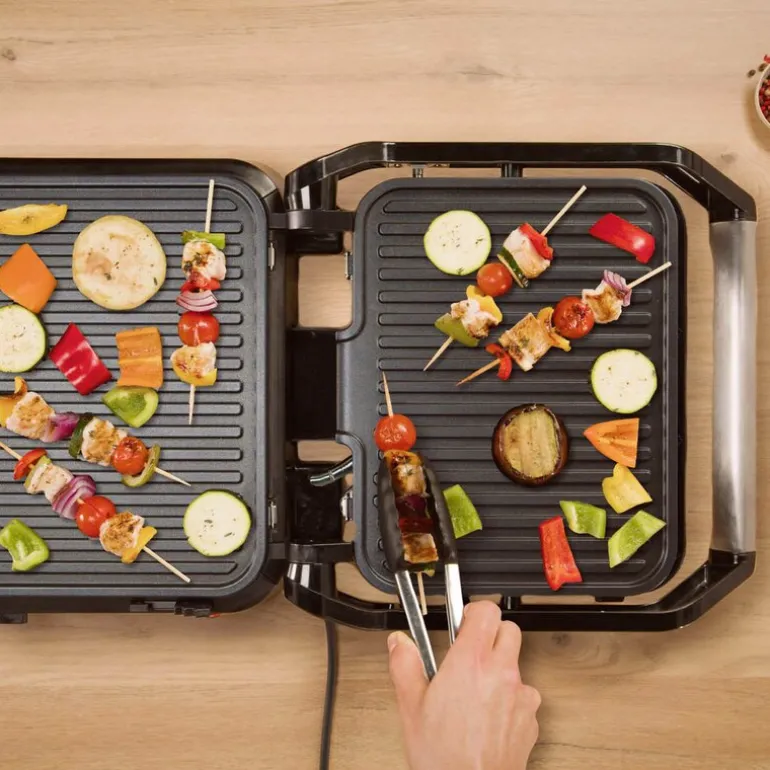 SuperGrill grill 3-i-1 2000 W rustfritt stål