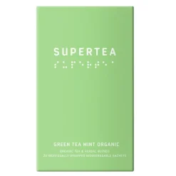Supertea økologisk grønn te 30g 20 stk mynte