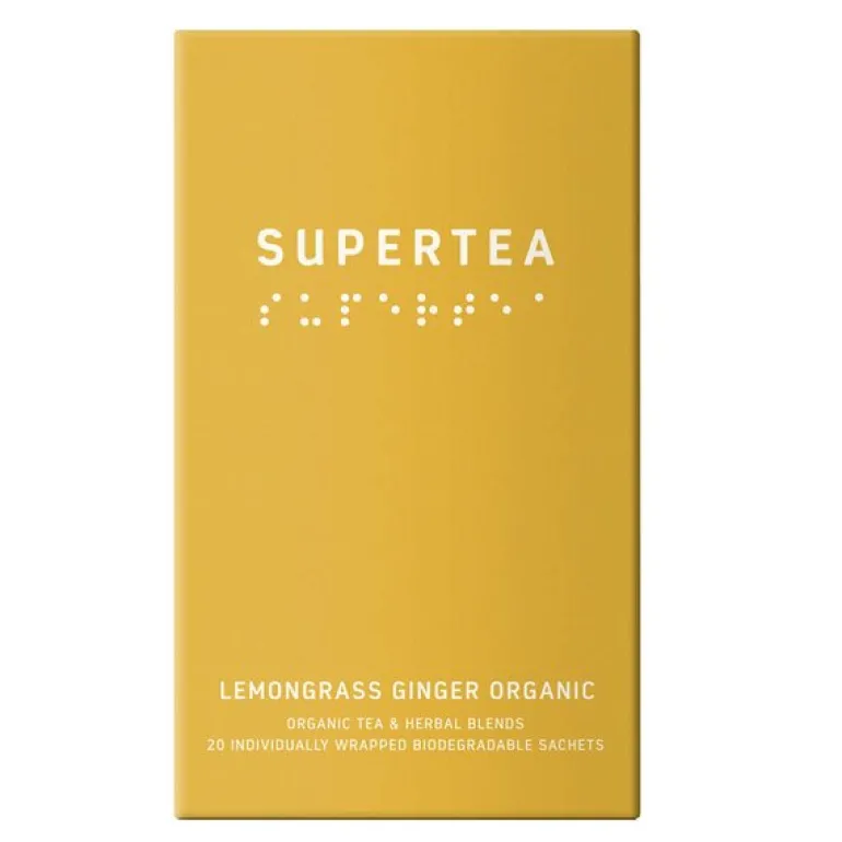 Supertea økologisk urtete 30g 20 stk sitrongress ingefær