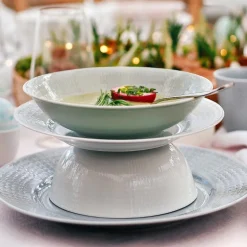Swedish Grace dyp tallerken 19 cm is/grå