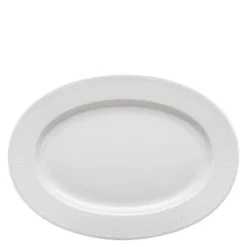 Swedish Grace ovalt fat 32 cm snø/hvit