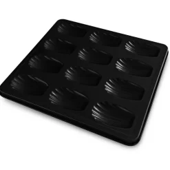 Sweet Magic madeleineform 26,5x24,5 cm 12 stk svart