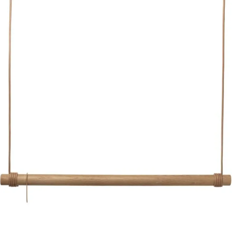 Swing L garderobestang 110 cm eik/skinn