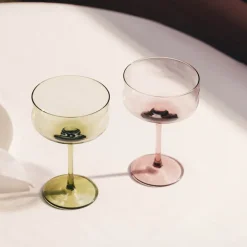 Swirl Coupe-cocktail glass 26 cl 2 stk Moss