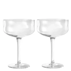 Swirl Coupe-cocktail glass 26 cl 2 stk Wave