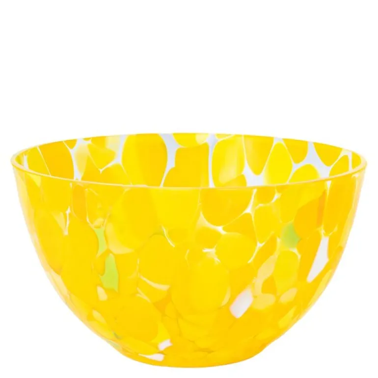 Swirl skål 11 cm gul