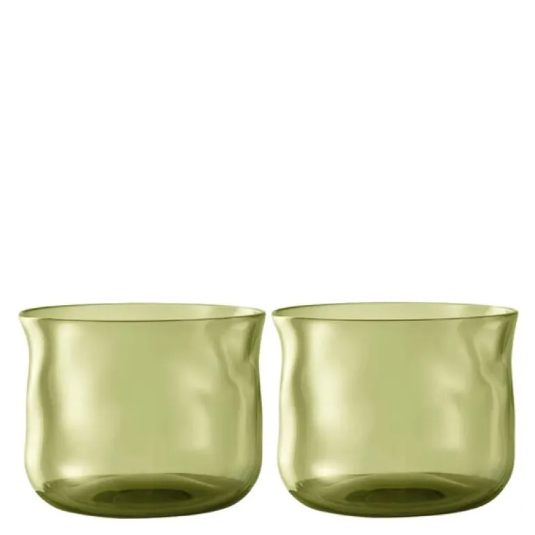 Swirl tumbler glass small 24 cl 2 stk Moss